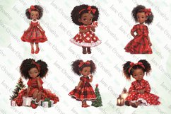 Red Plaid Christmas African Girl Bundle Product Image 2