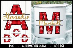 SUPER 7 Christmas Split Monogram sublimation set bundle Product Image 6