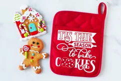 Tis the season to bake cookies Pot Holder SVG Product Image 2