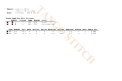 Red rose flower modern art cross stitch pattern - Tango Stitch