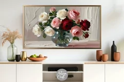 Rose Frame TV Art, Valentine Frame TV art, rose wallpaper Product Image 3