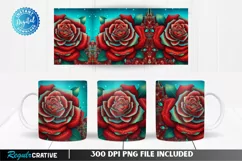 mug sublimation,digital mug design,11oz mug wrap,Flower Mug,pink flower mug,Valentines Mug,15oz mug wrap,red rose mug,red roses,morning inspiration,flower drawing,flower mug,realistic roses,tea mug,coffee cup,mugged up,strong awakening,warm cup,daily grin