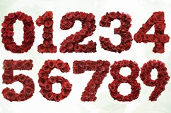 Red Roses Letter Sublimation Clipart Product Image 7