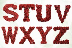 Red Roses Letter Sublimation Clipart Product Image 3