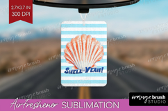 Red Seashell Nautical Air Freshener PNG Sea Quotes PNG Product Image 1