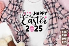 Happy Easter 2025 SVG, Easter 2025 SVG, Kids Easter Gift Product Image 1