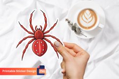 Red Spider Sticker, Red Spider Wall Sticker, Animal Sticker Product Image 1