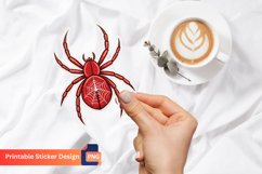 Red Spider Sticker, Red Spider Wall Sticker, Animal Sticker Product Image 1