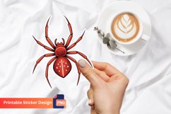 Red Spider Sticker, Red Spider Wall Sticker, Animal Sticker Product Image 1