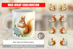 Mug Wrap Red Squirrel Product Image 1