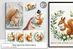 Digital Paper Red Squirrel Product Image 1