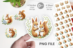 Red Squirrel Sticker Product Image 1