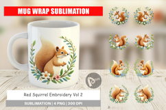 Mug Wrap Red Squirrel Product Image 1