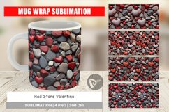 Mug sublimation Red Stone Valentine Product Image 1