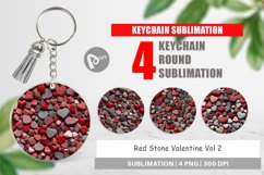 Keychain Red Stone Valentine Product Image 1