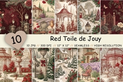red toile pattern, toile de jouy red, red digital paper, toile scrapbook paper, red toile tile, french country paper, red toile bundle, christmas toile pattern, red scrapbook paper, toile christmas paper, french toile pattern, red pattern bundle, toile fa