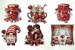 Red Valentine Clipart Sublimation Product Image 4