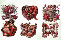 Red Valentine Clipart Sublimation Product Image 3