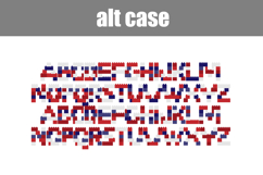Red, White, and Blue Blocks Color Font Product Image 6