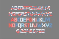 Red, White, and Blue Blocks Too Color Font Product Image 5