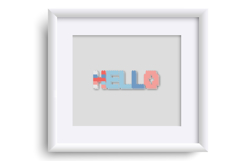 Red, White, and Blue Blocks Too Color Font Product Image 7