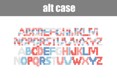 Red, White, and Blue Blocks Too Color Font Product Image 3