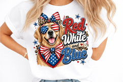 Red White and Blue Png, Dog 4th of July Product Image 2