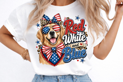 Red White and Blue Png, Dog 4th of July Product Image 3