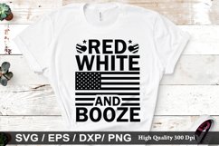 Red white and booze SVG - 4th Of July Design Product Image 1