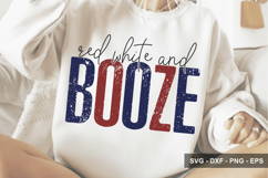 Red White And Booze - 4th Of July Design Product Image 1