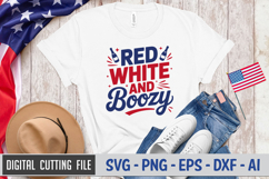 Red White And Boozy SVG File | 4th of July SVG Product Image 2