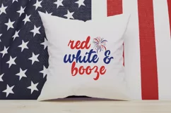 Red White And Booze SVG, 4th Of July SVG Design Product Image 3