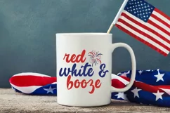 Red White And Booze SVG, 4th Of July SVG Design Product Image 2