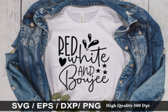 Red white &amp; boujee SVG - 4th Of July Design Product Image 1