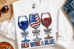 Red Wine &amp; Blue PNG 4th Of July Product Image 2