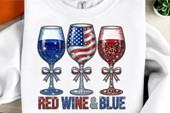 Red Wine &amp; Blue PNG 4th Of July Product Image 3