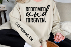 Redeemed and forgiven Sleeve SVG Design Product Image 2