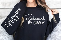 Redeemed By Grace Sleeve SVG, Christian SVG Design Product Image 2