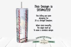 Red Holiday Christmas Train Seamless 20 oz Tumbler Design Product Image 2