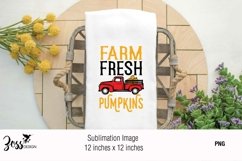 Farm Fresh Pumpkin Sublimation Design for fall Product Image 3