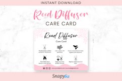 Reed Diffuser Care Card Canva Template Product Image 1