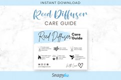 Reed Diffuser Care Guide CANVA Editable Template Product Image 1