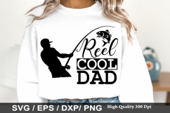 Reel Cool Dad - Fishing Dad Shirt SVG Design Product Image 1