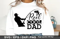 Fishing Dad Shirt SVG Design - Papa s Fishing Buddy Product Image 3