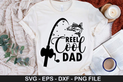 Reel cool dad SVG - Fishing Design Product Image 1