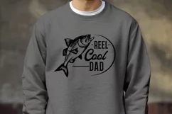 Reel Cool Dad SVG - Fishing Dad SVG File for Shirts Product Image 3