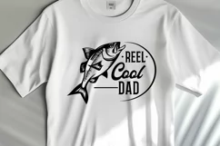 Reel Cool Dad SVG - Fishing Dad SVG File for Shirts Product Image 2