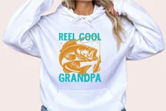 Reel cool grandpa SVG, Family Quotes SVG, Grandparents SVG Product Image 3