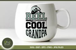 Fathers Day SVG | Reel Cool Grandpa | Fishing Sublimation Product Image 2