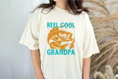 Reel cool grandpa SVG, Family Quotes SVG, Grandparents SVG Product Image 2